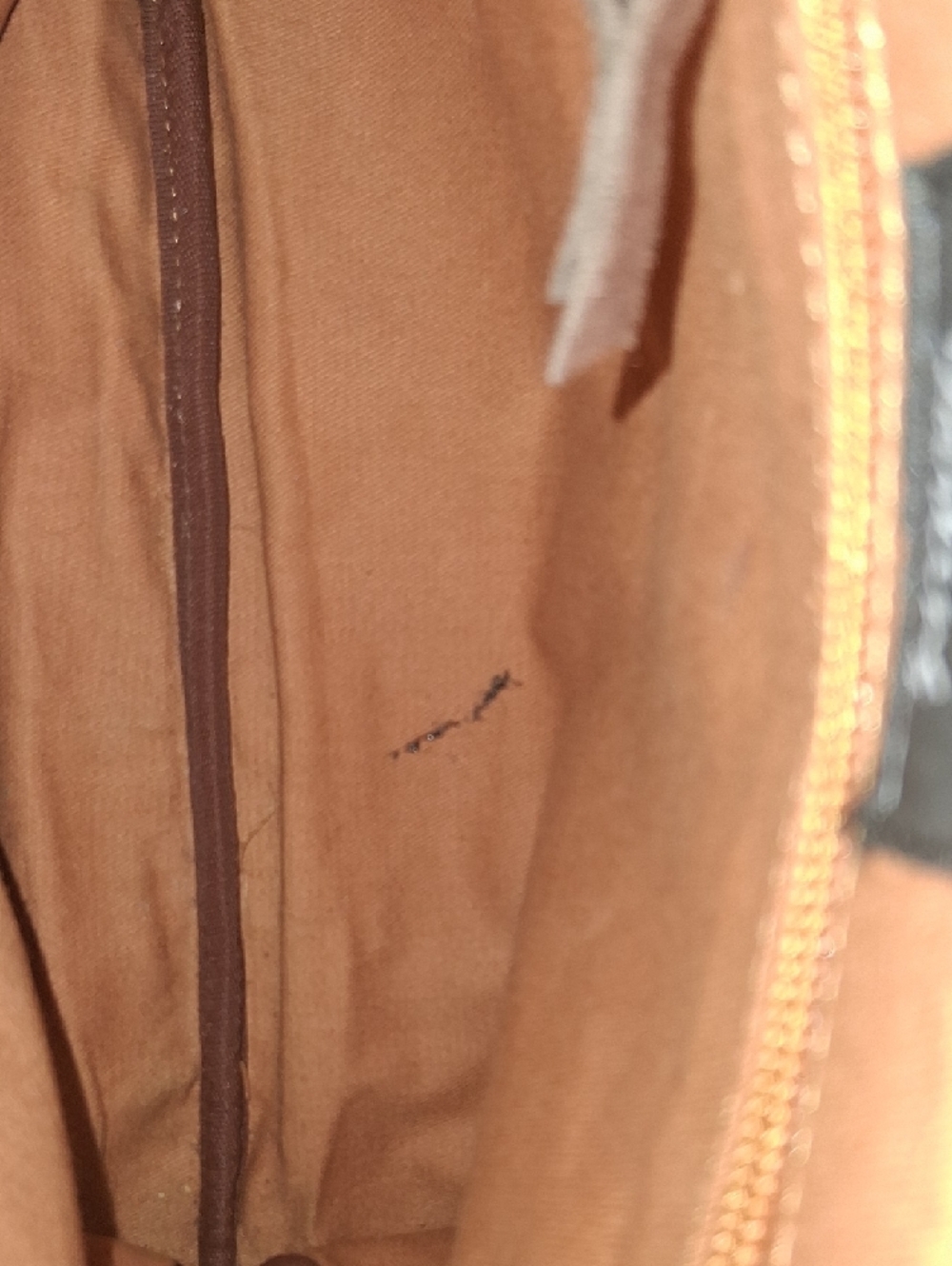 American Darling Tan Leather & Brown/White Cowhide Fringe Shoulder Bag - Picture 9 of 14